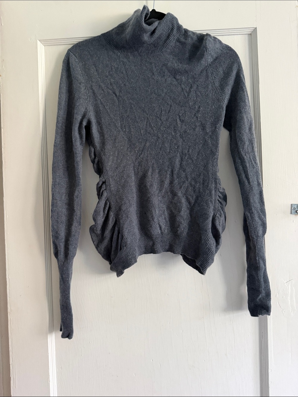TSE Charcoal Gray Cowl Neck Sweater
